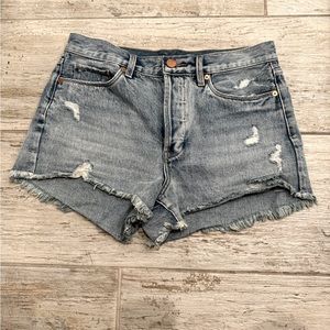 Cutoff Distressed Jean Shorts